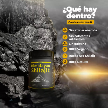 Shilajit Puro del Himalaya™- Eleva tu energía y optimiza tu rendimiento diario.